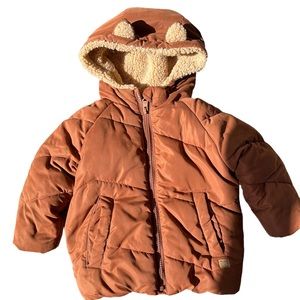 Zara Teddy Bear Puffer Jacket 18-24 months